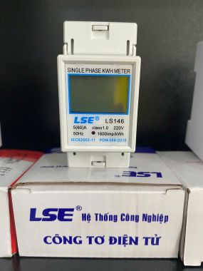 Công tơ điện tử 1 Pha MINI LSE 5(60)A LS146 - có Kiểm định tại Trung Tâm
