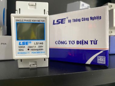 Công tơ điện tử 1 Pha MINI LSE 5(60)A LS146 - có Kiểm định tại Trung Tâm