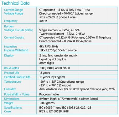 Công tơ điện tử 3 pha Elster A1700 chính hãng Gián Tiếp và Trực Tiếp