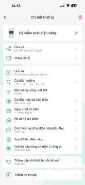 Công Tơ Điện Thông Minh HUNONIC ENTEC Kết Nối WiFi 63A Cảnh Báo An Toàn
