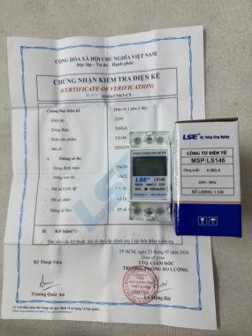 Công tơ điện tử 1 Pha MINI LSE 5(60)A LS146 - có Kiểm định tại Trung Tâm