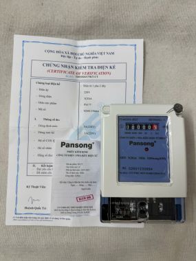 CÔNG TƠ ĐIỆN (ĐỒNG HỒ ĐIỆN TỬ 1 PHA) PANSONG - PS177 - 3(20)A
