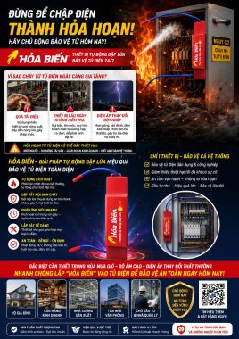 Thiết Bị Chống Cháy Tủ Điện Hỏa Biến –Bảo Vệ An Toàn Hệ Thống Điện