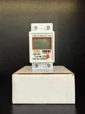 Đồng Hồ Đo Điện 1 Pha Có Nút Reset 5(80)A 220V Gắn Ray DIN