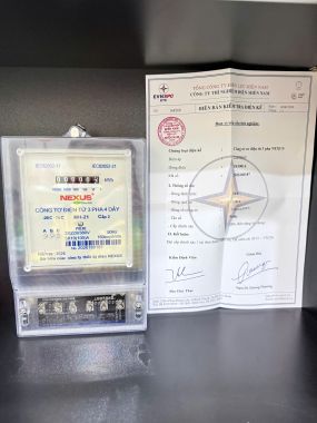 Công tơ điện tử và Cơ Điện Tử 3 pha trực tiếp (Đồng hồ điện tử 3 pha) Nexus 10(100)A -MH21