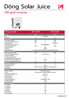 Bộ Biến Tần Inverter Moli Power 3.6kW & 5.5kW – Dùng Cho Năng Lượng Mặt Trời Hiệu Quả, Bền Bỉ