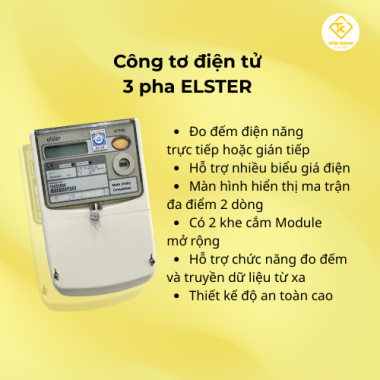 Công tơ điện tử 3 pha ELSTER A1700 1(1.2)A chính hãng – Class 0.5s