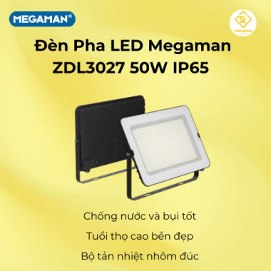 Đèn pha LED Megaman ZDL3027 50W 200W IP65 Siêu sáng, bền bỉ
