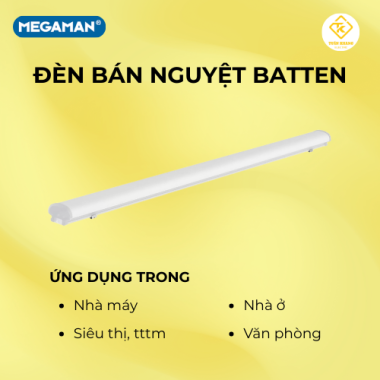 Đèn Led Bán Nguyệt 1m2 Megaman MXL2129 60W 6500K Chính Hãng Siêu Sáng