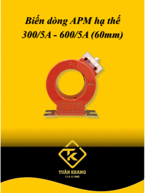 Biến Dòng APM 300/5A - 600/5A Hạ Thế Đo Lường, Đường Kính Lỗ 60mm