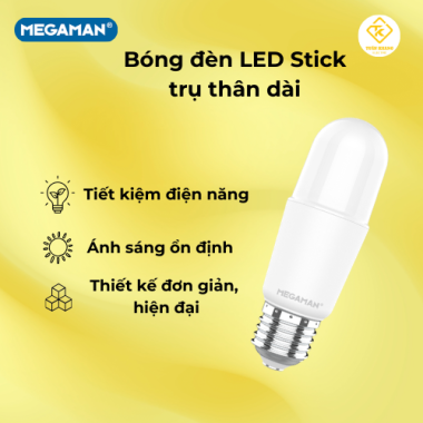 Bóng đèn LED Stick trụ thân dài Megaman YTP 5W – 15W tiết kiệm điện