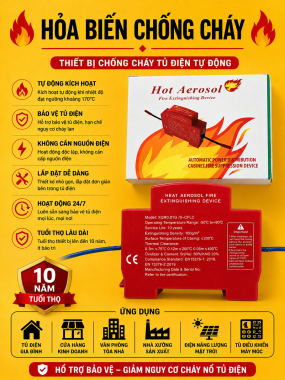 Thiết Bị Chống Cháy Tủ Điện Hỏa Biến –Bảo Vệ An Toàn Hệ Thống Điện