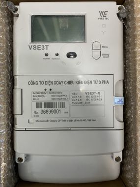 Công tơ điện 3 pha 2 chiều Vinasino VSE3T-S trực tiếp và gián tiếp