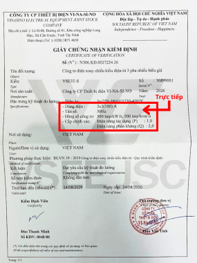 Công tơ điện 3 pha 2 chiều Vinasino VSE3T-S trực tiếp và gián tiếp