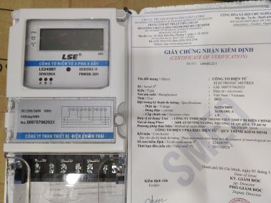 Công Tơ Điện Tử 3 Pha (Đồng Hồ Điện 3 Pha) LSE 100A LS340DT