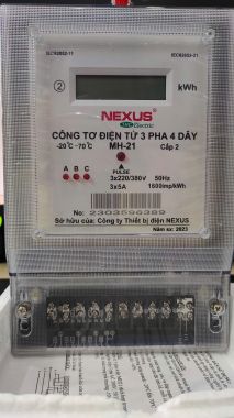 CÔNG TƠ ĐIỆN TỬ 3 PHA GIÁN TIẾP NEXUS 3x5A – MH21-GT