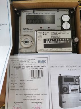 CÔNG TƠ ĐIỆN TỬ 3 PHA 4 DÂY ME-40 EMIC