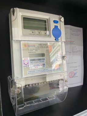 Công Tơ Điện Tử 3 Pha DTS27 3x5(6)A Hữu Hồng – Gián Tiếp, 1 Biểu Giá và 3 Biểu Giá