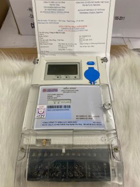Công Tơ Điện Tử 3 Pha DTS27 3x5(6)A Hữu Hồng – Gián Tiếp, 1 Biểu Giá