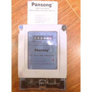 CÔNG TƠ ĐIỆN (ĐỒNG HỒ ĐIỆN TỬ 1 PHA) PANSONG - PS177 - 3(20)A