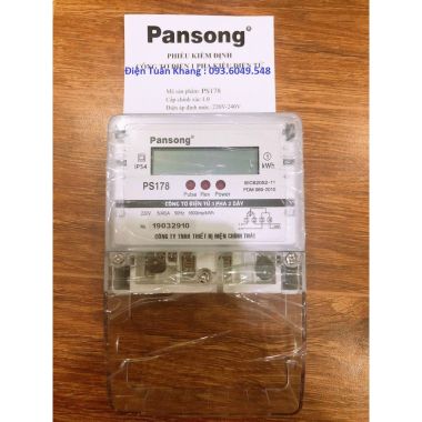 CÔNG TƠ ĐIỆN TỬ 1 PHA PANSONG 5(40)A - PS178 (LSE)