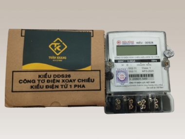 Công Tơ Điện Xoay Chiều Điện Tử 1 Pha Hữu Hồng DDS26
