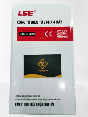 CÔNG TƠ ĐIỆN 3 PHA LSE 3 Pha 4 Dây Kiểu Điện Tử LS3E4M 3x10(120)A