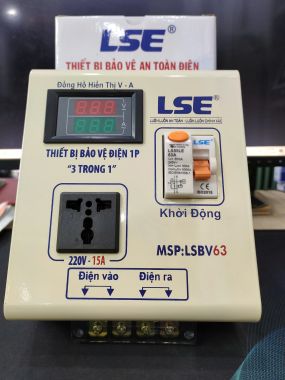 BỘ THIẾT BỊ CHỐNG GIẬT LSE KÈM ĐỒNG HỒ ĐO V/A-LSBV63