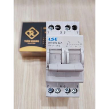 Aptomat Đảo Chiều Dạng Aptomat 2 Tép 20A-25A-32A-40A-50A-63A LSE - Cầu Dao Đảo Tự Động