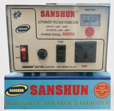 Ổn Áp SANSHUN tự động 1 pha nhiều công suất dãi từ 90V- 250V