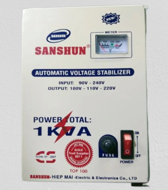 Ổn Áp SANSHUN tự động 1 pha nhiều công suất dãi từ 90V- 250V