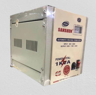 Ổn Áp SANSHUN tự động 1 pha nhiều công suất dãi từ 90V- 250V