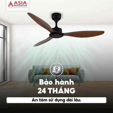 Quạt trần 3 cánh nhựa ABS điều khiển remote Asia Lighting QT17