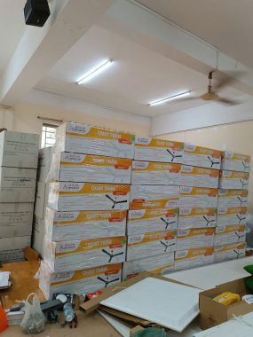 Quạt Trần Cao Cấp ASIA QT11-T-01 - 3 Cánh Nhôm Tĩnh Điện Màu Trắng