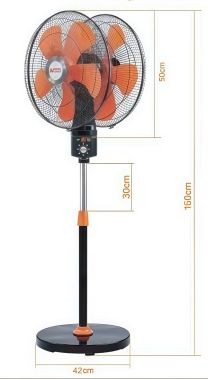 Quạt cây hai đầu cao cấp ASIA 360 độ QC18-360 màu Đỏ Cam