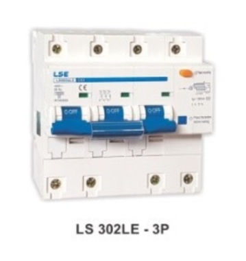 CẦU DAO CHỐNG GIẬT CHỐNG RÒ 3 PHA LSE RCB LS302LE 80A, 100A, 125A