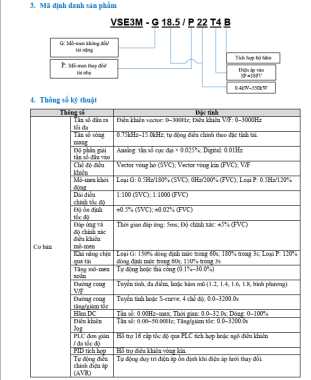 Biến tần 3 pha VSE đa chức năng chính hãng - 380v điều khiển từ xa công suất lớn