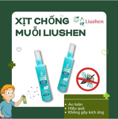 Combo Chai Xịt Chống Muỗi Và Xịt Chống Ngứa Liushen Dung Tích 80ml