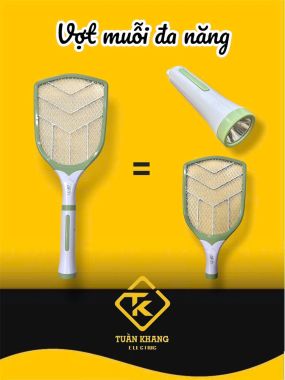 Vợt muỗi LT-VP1 tích hợp đèn pin