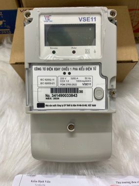 Công tơ 1 pha 2 chiều giao nhận Vinasino VSE11 - kiểm định chính hãng