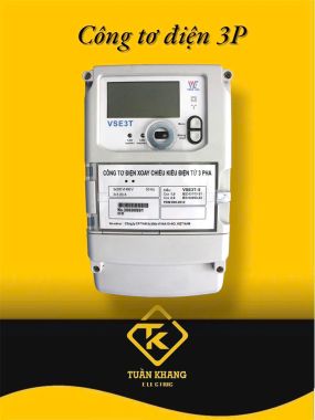 Công tơ điện tử 3 pha Vinasino VSE3T-5  nhiều biểu giá gián tiếp loại 5(6)A