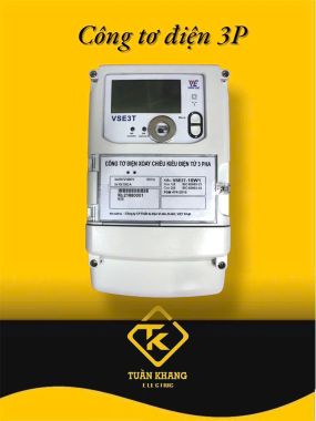 Công tơ điện 3 pha trực tiếp Vinasino VSE3T-10W1