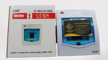 TỦ ĐIỆN NHỰA LS 2-4N CÓ ĐÈN BÁO