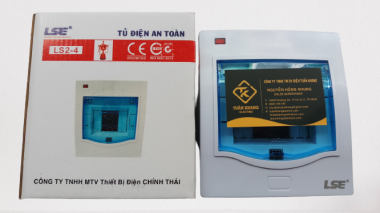 TỦ ĐIỆN NHỰA LS 2-4N CÓ ĐÈN BÁO