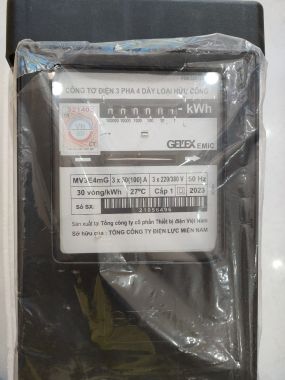 Công Tơ Điện 3 Pha EMIC 50(100) - Có Kiểm Định (Đồng Hồ Điện 3 Pha Emic)