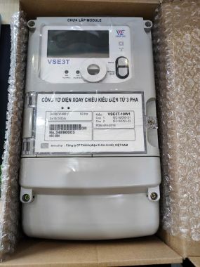 Công tơ điện 3 pha trực tiếp Vinasino VSE3T-10W1
