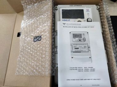 Công tơ điện tử 3 pha Vinasino VSE3T-5  nhiều biểu giá gián tiếp loại 5(6)A