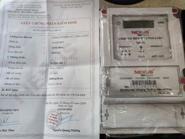 CÔNG TƠ ĐIỆN TỬ NEXUS 3 PHA 10(100)A-HM19