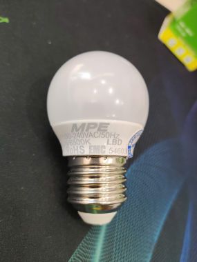 BÓNG ĐÈN LED BÚP CHỐNG ẨM MPE 3W ÁNH SÁNG TRẮNG/ VÀNG LBD3
