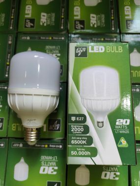 Bóng đèn led trụ nhựa lõi nhôm LT100 bảo hành 24 tháng - đủ công suất